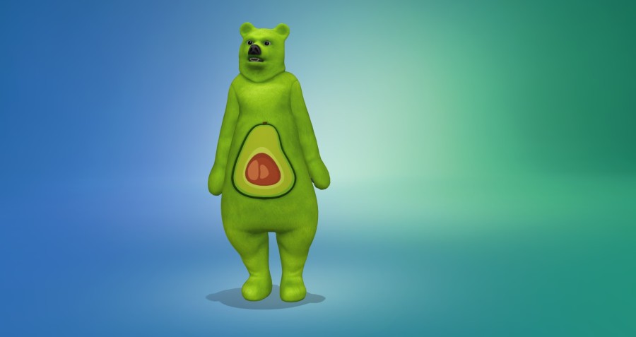 Sims 4 Parenthood játékcsomaggal érkezett macijelmez