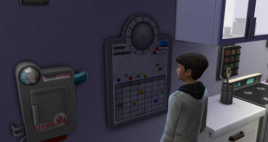 Sims 4 Parenthood: naptár-üzenőfal