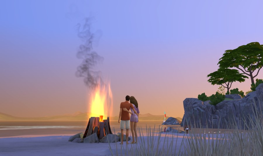 Sims 4 Seasons: tábortűz